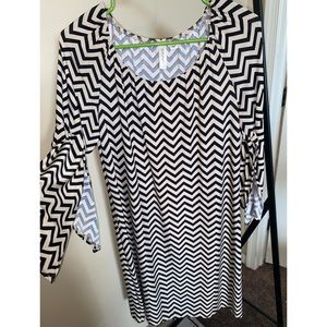 Zig-Zag Pattern Dress, Never Worn (no tags), S